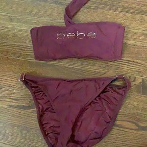 Bebe Bandeau Swimsuit Size Large